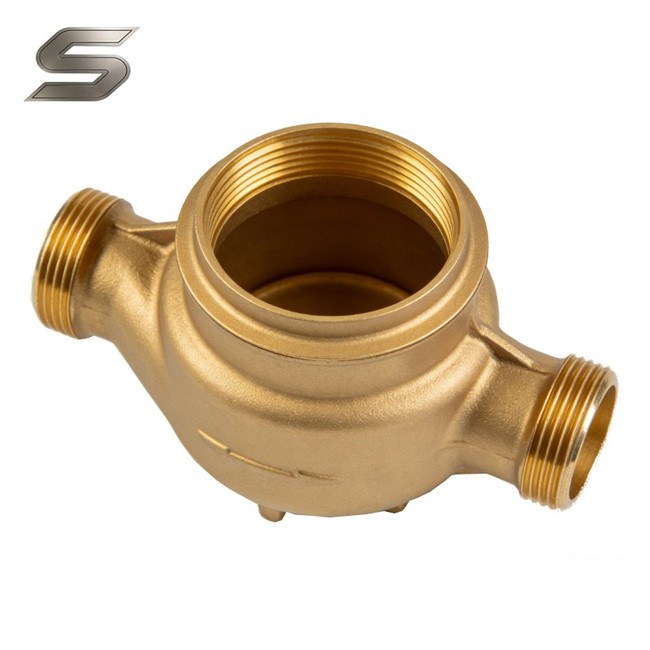 Brass water meter body 3 Brass water meter body 3